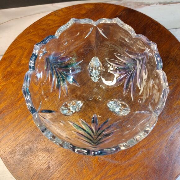 Mikasa Holiday Evergreen Emerald 3-Footed 6" Open Candy Dish Bowl‎ - Picture 2 of 10